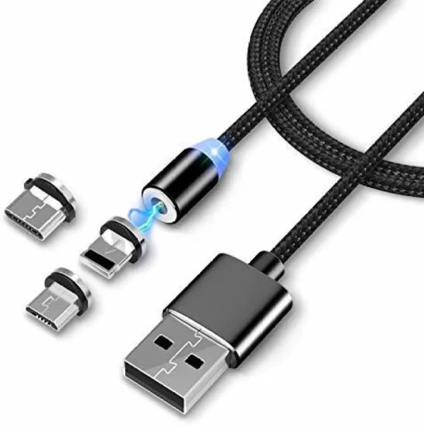 Magnatic 3in1 Cable android,ios,type'C'